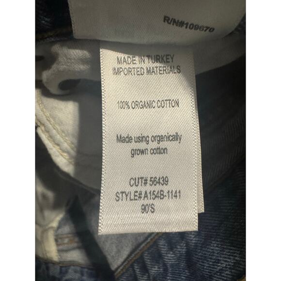 Agolde 90s Pinch‎ Waist in Lineup Distressed Ripped Button Fly Jeans Size 27 - Picture 9 of 10